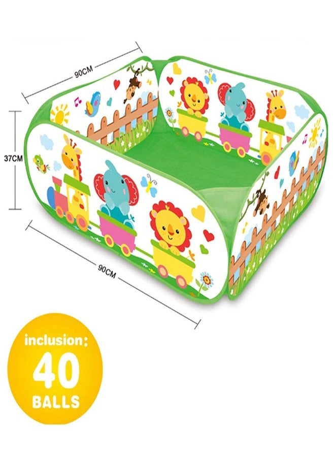 JET ROY Animal Print Ball Pool for Kids with 40 Colorful Balls - Image 5